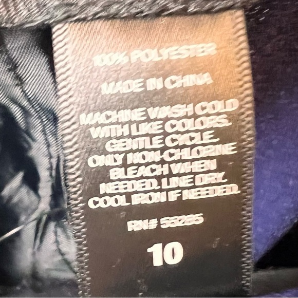 Express Dress Pants Womens Size 10 Ankle High Rise Striped Blue Pink Coral Work - Picture 8 of 9